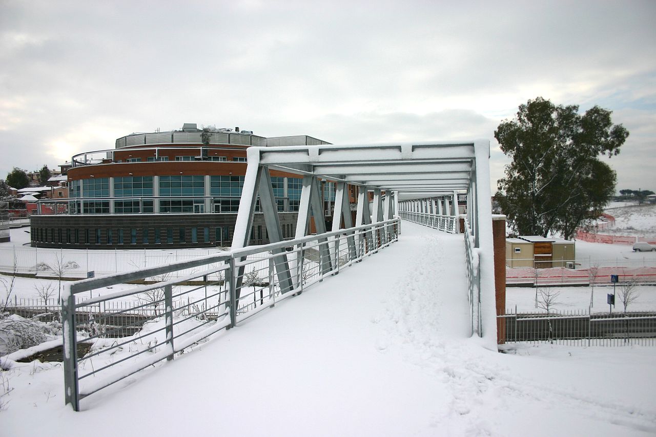Campus Bio-Medico University, Rome, under the snow, february 2012