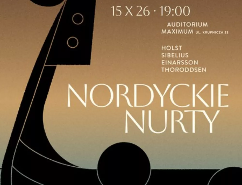 Plakat koncertu Nordyckie Nurty w Auditorium Maximum UJ