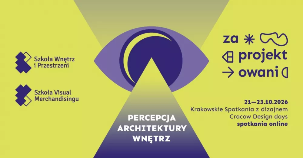 Grafika festiwalu Zaprojektowani 2026 Krakowskie Spotkania z Dizajnem