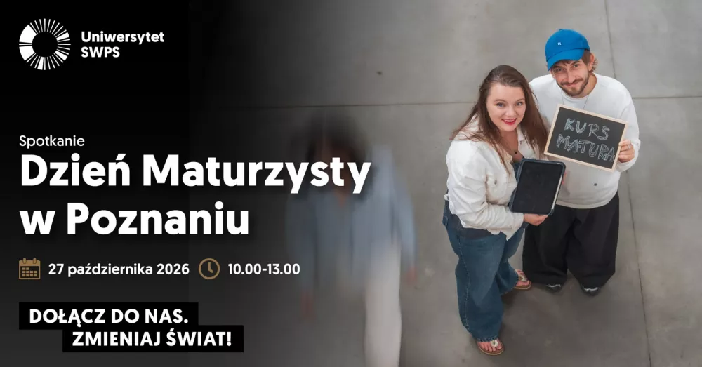 Grafika Dnia Maturzysty na Uniwersytecie SWPS w Poznaniu