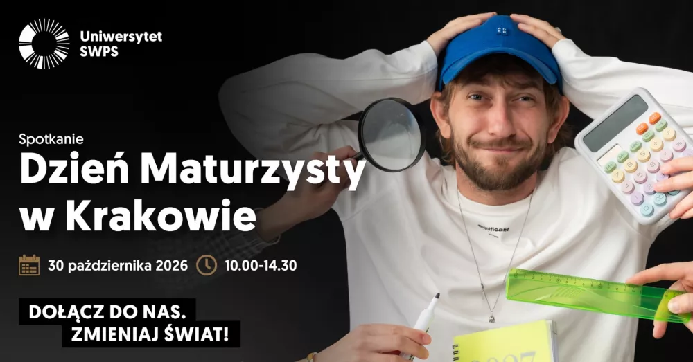 Grafika Dnia Maturzysty na Uniwersytecie SWPS w Krakowie