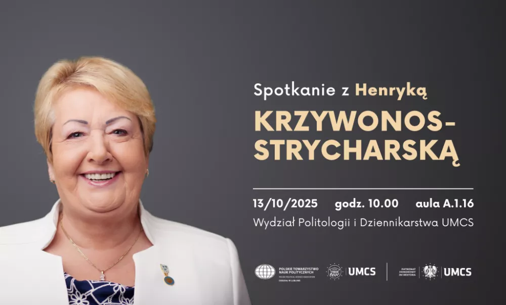Spotkanie z Henryką Krzywonos-Strycharską na UMCS