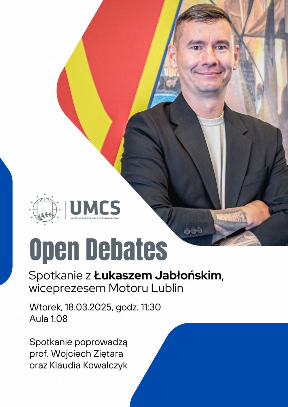 Open debates - spotkanie z Łukaszem Jabłońskim