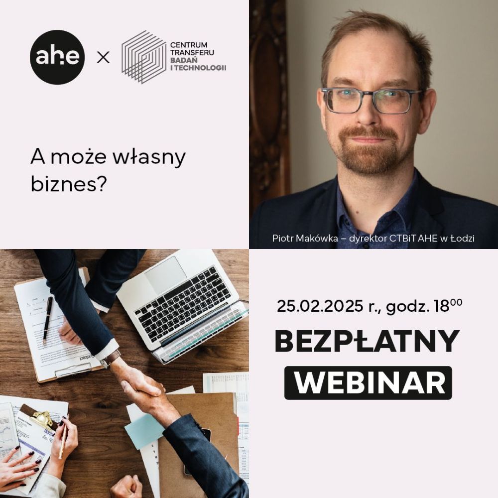 A może własny biznes? Podstawy i inspiracje - webinar online