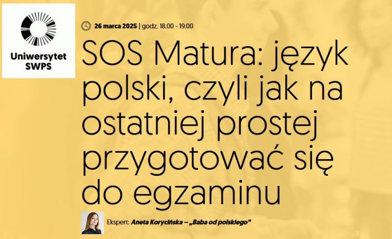 SOS Matura: język polski, czyli jak na ostatniej prostej przygotować się do egzaminu