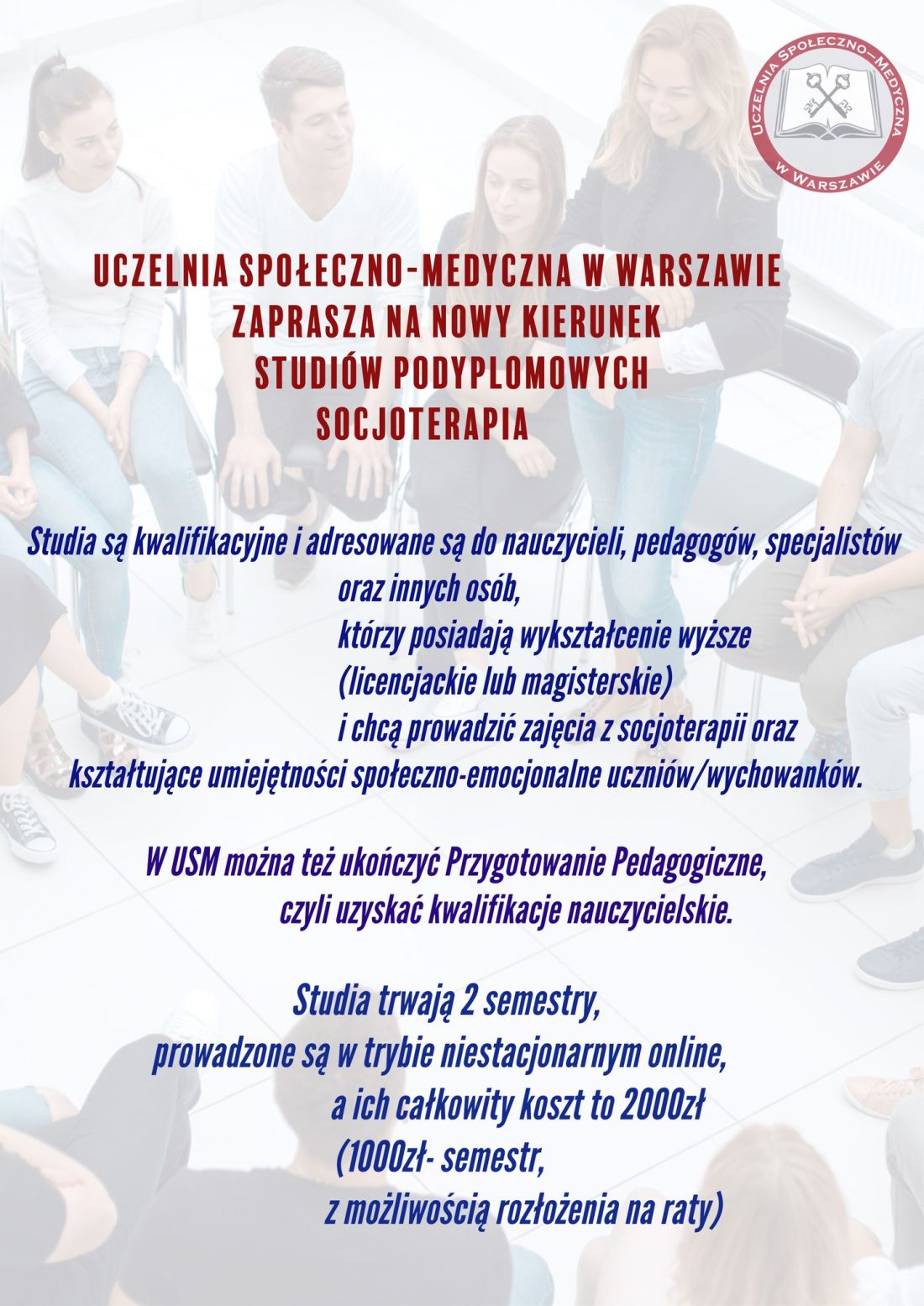 Socjoterapia - nowy kierunek w USM